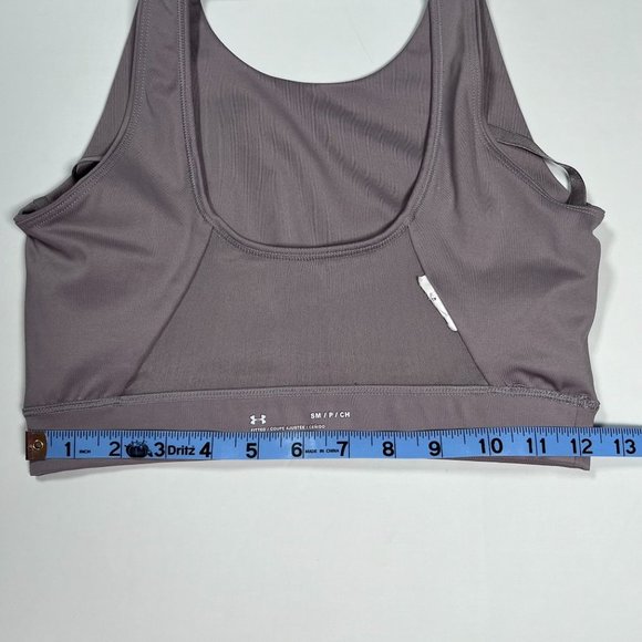Under Armour Sports Bra Size Small Light Purple Strappy Sides Mesh Back - Picture 8 of 10
